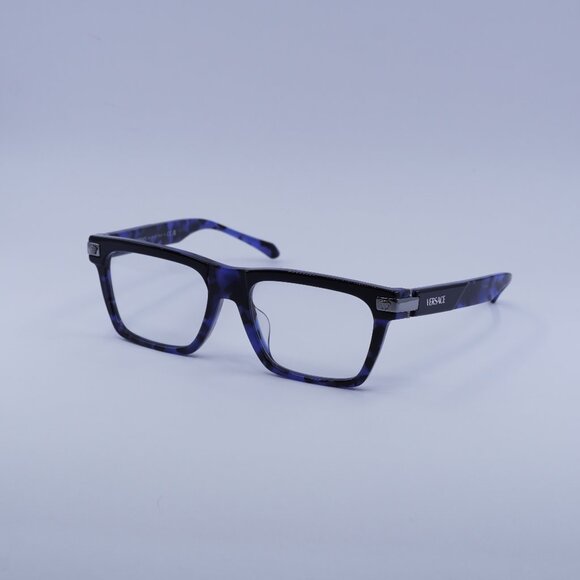 Versace VE3354F 5460 Eyeglasses Top Black/Blue 55mm Rectangle Frame - Picture 1 of 10